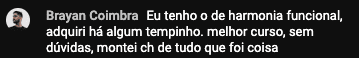 Relato real de aluno do curso, print 8